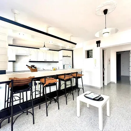 Apartamento A Con Vistas A Oceano Atlantico, En Primera Linea Del Mar,Terraza,Wifi Y Playa アパート プエルト・デ・サンティアゴ